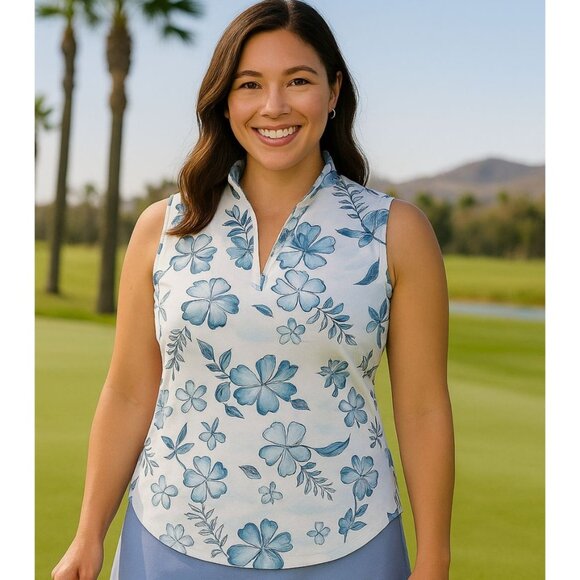 IZOD Performance M Sleeveless Activewear Golf Tank Top Athletic UPF Shirt Tennis - Picture 1 of 12